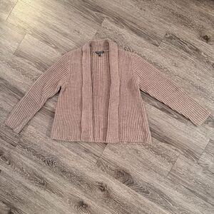 Eileen Fisher Alpaca Silk Brown Open Sweater